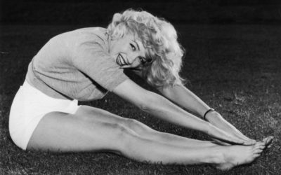 Marilyn Monroe y sus posturas de yoga